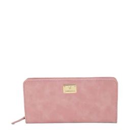 Van Heusen Pink Solid Zip Around Wallet for Women-image-91