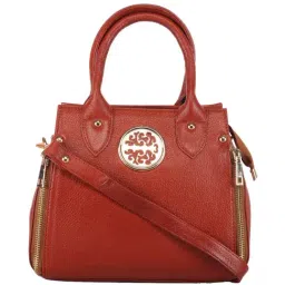 Genwayne Tan Solid Large Handbag-45