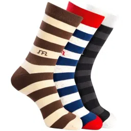 Man Arden Multicolor Striped Socks - Set of 3-picture-21