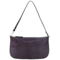 BELWABA Purple Textured Small Shoulder Bag-11