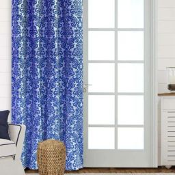 Saral Home Blue Cotton Door Curtain-46