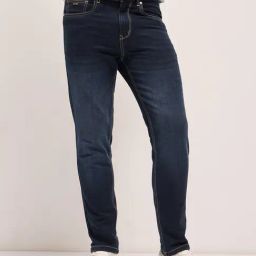 The Bear House Blue Cotton Slim Fit Solid Jeans-picture-16