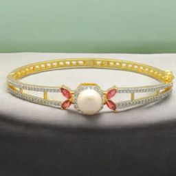 Sri Jagdamba Pearls Fairy Queen White Pearl Charms Bracelets-picture-40