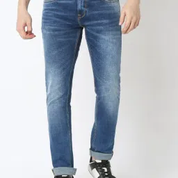 Spykar Dark Blue Slim Fit Jeans-image-54
