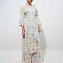 Zuba by Westside Multicolour Floral Design A-Line Kurta-image-56