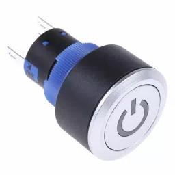 RS PRO Illuminated Push Button Switch Panel Mount 22.2 mm SPDT Red LED 250 V AC, 1758907-image-95