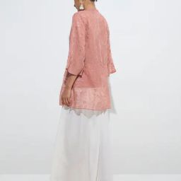 Vark by Westside Dusty Peach Sequin-Detailed Tunic with Camisole Set image 2