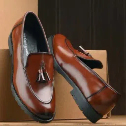 Carlo Romano Men's Brown Formal Moccasins-image-30