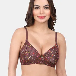 Amour Secret Pack Of 3 Polka Dot Printed Full Coverage Lightly Padded Bra image 5