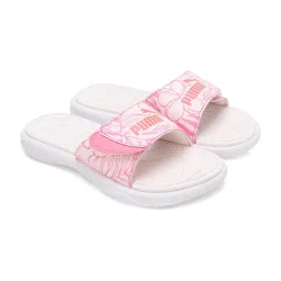 Puma Women's Royalcat Softride Frosty Pink Slides image 5