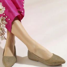 Inc.5 Women's Antique Gold Flat Ballets-image-16