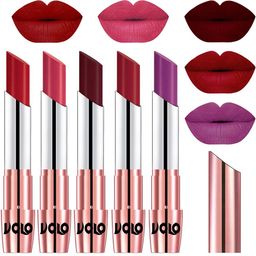VOLO Set Of 5 Creme Matte Lipstick - 3.5 g Each - 40-41-42-43-48-22