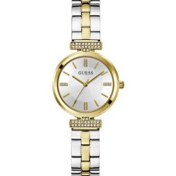 GUESS Array Women Silver Round Dial Analog Watch - GW0762L5-73