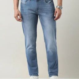 Ad By Arvind Blue Cotton Slim Fit Jeans-image-40