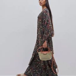 Zuba by Westside Black Botanical Printed Cotton Dupatta-image-84