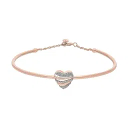 Malabar Gold and Diamonds 18k (750) Rose Gold Bangle for Women-picture-20