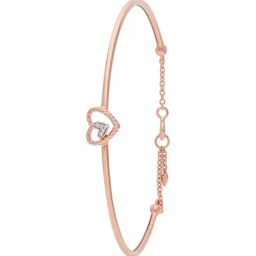 Malabar Gold and Diamonds 18k (750) Rose Gold Bangle for Women-picture-24