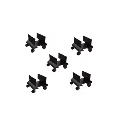 Implemental Hanging CPU Trolley or Stand with Locking Wheels Metal Black for Multipurpose (Pack of 5)-27