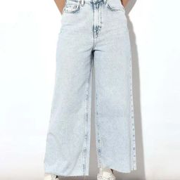 Only Light Blue High Rise Wide Leg Jeans-image-54