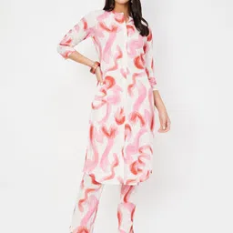 max Women Dyed Kurta with Trouser-image-5