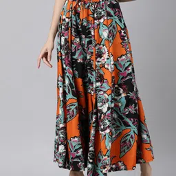 Souchii Women Printed Flared Palazzos-picture-17
