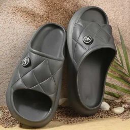 Carlo Romano Men's Grey Slides-picture-11