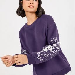 Styli Purple Floral Sweatshirt-image-19