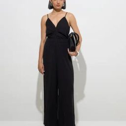 Wardrobe by Westside Black Solid Jumpsuit-picture-47