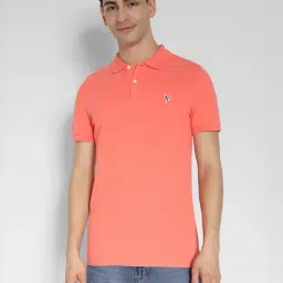 American Eagle Peach Cotton Regular fit Solid Shirt-picture-3