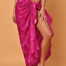 Blissence Tie & Dye Printed Pure Cotton Ankle Length Cover Up Sarong-picture-37