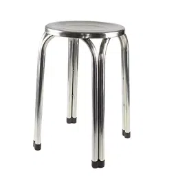 PP CHAIR Grey Multipurpose Stool Metal for Home, Medical, Salon, Warehouse, Garage and Bathroom-picture-0