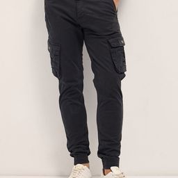 THE BEAR HOUSE Men Slim Fit Cargos Trousers-image-99
