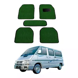 Auto Pearl HD5M284 PVC and Plastic Standard Mat for Tata Winger 2005 (Green)-24