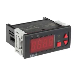 RS PRO Temperature Controller Panel Mount On/Off 77x35 mm 1 Input 24 V AC/DC, 1241053-13