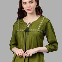 KALINI Keyhole Neck Top-picture-13