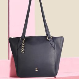 Baggit Navy Blue Structured Shoulder Bag-picture-5