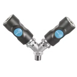 PREVOST Composite Body Male Safety Y-Shaped Quick Connect Coupling, G 1/2 Male Threaded, ISI 068153-image-69