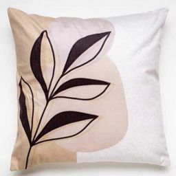 Aura Brown & White Floral Printed Square Cushion Covers-image-100