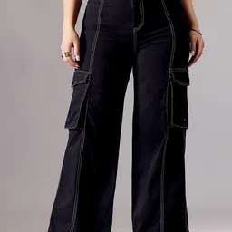 Miss Chase A+ Women Wide Leg High-Rise Stretchable Jeans-image-79
