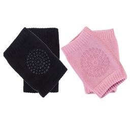Kritiu Anti Slip Padded Baby Knee Pad Pack of 2 - Black & Pink-11