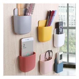 BOXOT IMPEX  Mini Multipurpose Wall Holder with Mobile Charging Point Plastic Pack of 6 (Color May Vary)-28