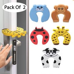 Mihar Essentials EVA Door Stopper For Baby Safety Pack Of 2 - (Color and Design May Vary)-image-63