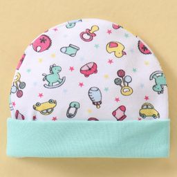 Ben Benny Cotton Baby Cap Toys Print Sky Blue - Diameter 9 cm-image-42