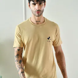 INVICTUS Typography Printed Round Neck Short Sleeves Regular Fit Casual T-Shirt-image-99