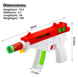 WISHKEY Vibrating Laser Gun Toy with Muzzle Movement - White image 2
