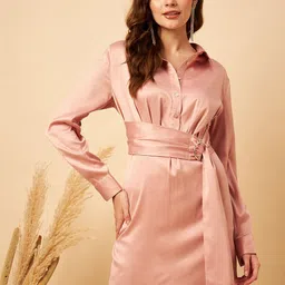 MINT STREET Belted Shirt Dress-picture-33