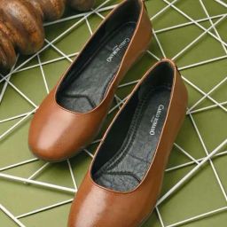 Carlo Romano Women's Tan Flat Ballets-image-93