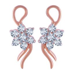 P.C. Chandra Jewellers 18 kt Gold & Diamond Earrings-picture-2