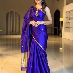 VILLE FASHION Woven Design Zari Art Silk Kanjeevaram Saree-image-80