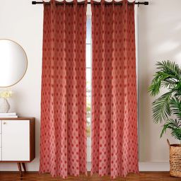 Dekor World Multicoloured Set of 2 Door Curtain-39